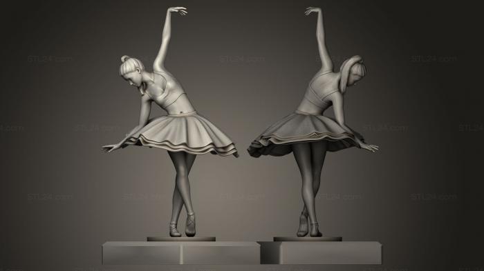 Figurines of girls (Ballerina 2, STKGL_0055) 3D models for cnc